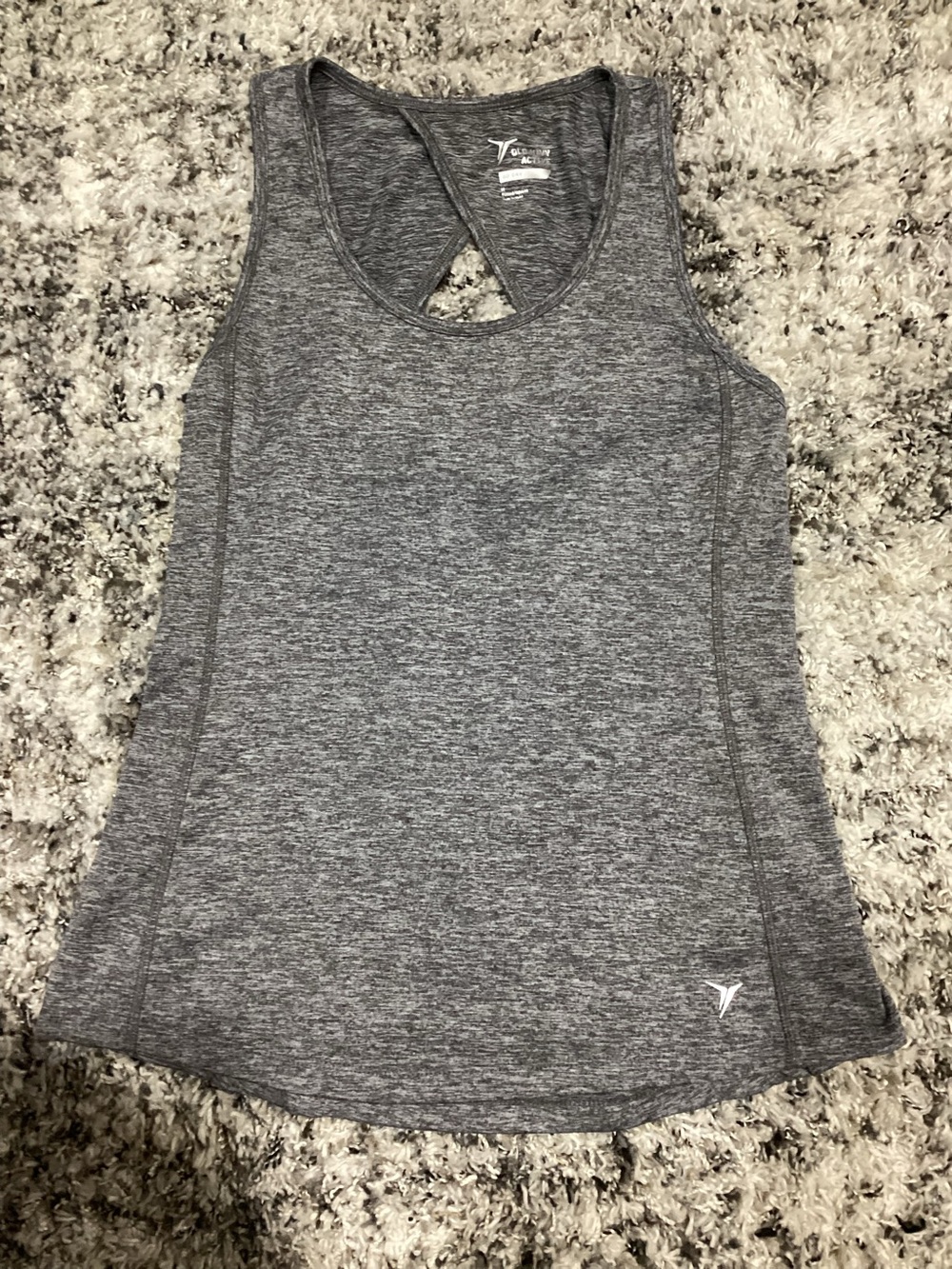 Old Navy Gray Heather Racerback Tank Top - Women's